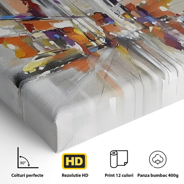 Tablou Canvas Premium LuxCanva® C1013, Abstract ,  Abstract, Culori, Living, Dormitor, Birou, Relaxare, Culori Vibrante