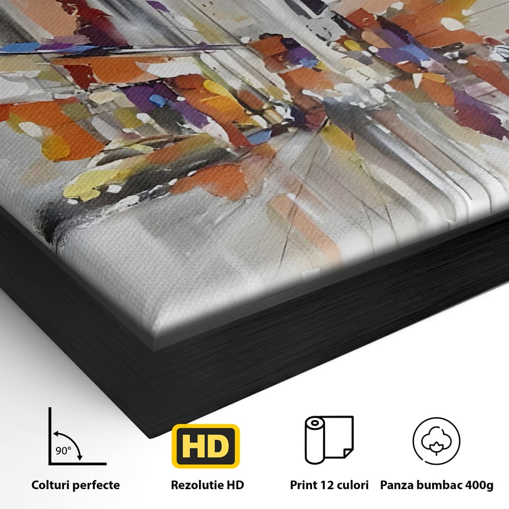 Tablou Canvas Premium LuxCanva® C1013, Abstract ,  Abstract, Culori, Living, Dormitor, Birou, Relaxare, Culori Vibrante