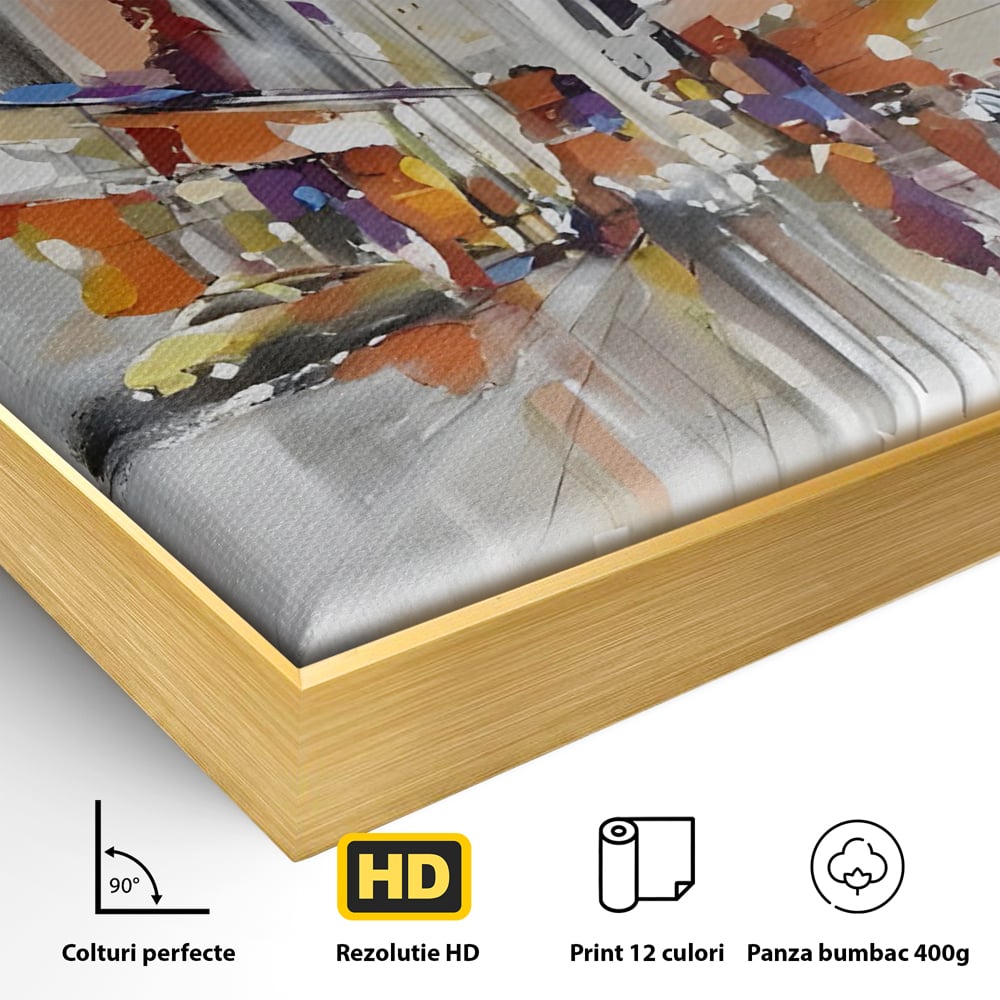 Tablou Canvas Premium LuxCanva® C1013, Abstract ,  Abstract, Culori, Living, Dormitor, Birou, Relaxare, Culori Vibrante