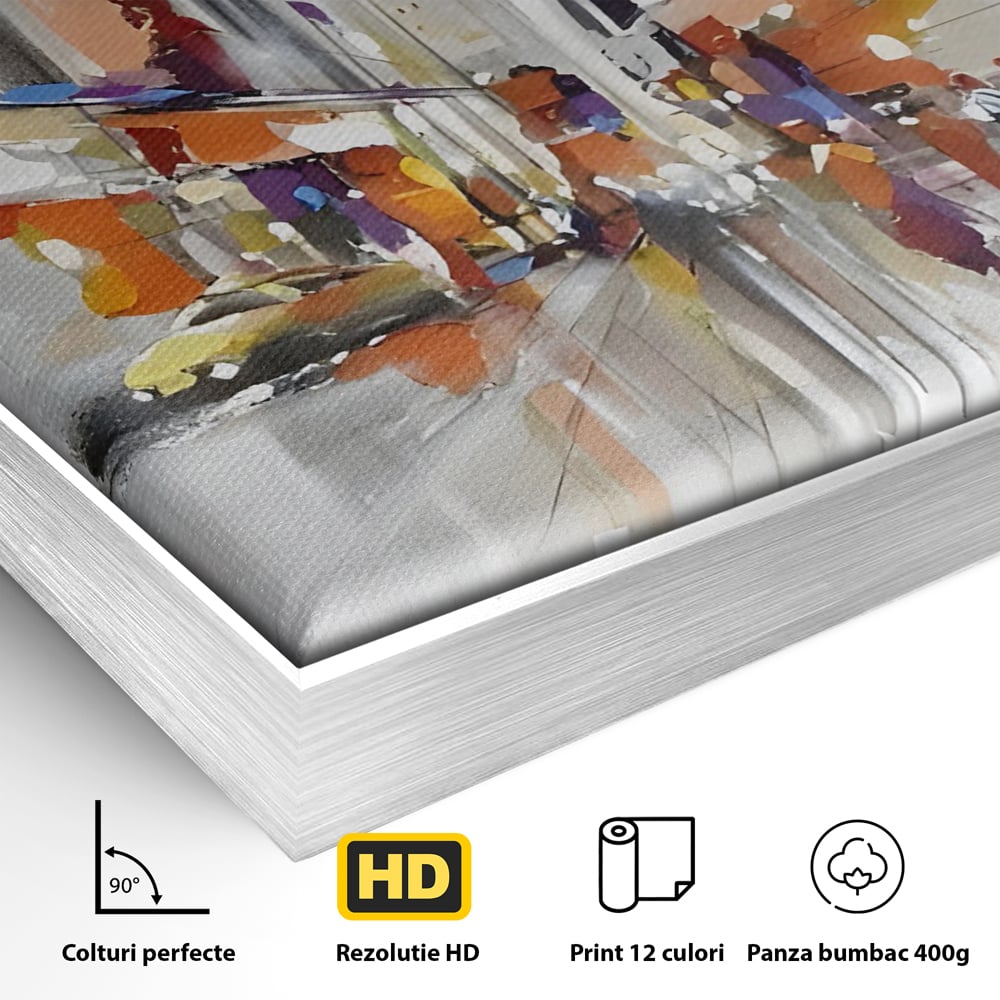Tablou Canvas Premium LuxCanva® C1013, Abstract ,  Abstract, Culori, Living, Dormitor, Birou, Relaxare, Culori Vibrante