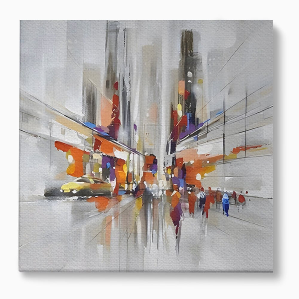 Tablou Canvas Premium LuxCanva® C1013, Abstract ,  Abstract, Culori, Living, Dormitor, Birou, Relaxare, Culori Vibrante