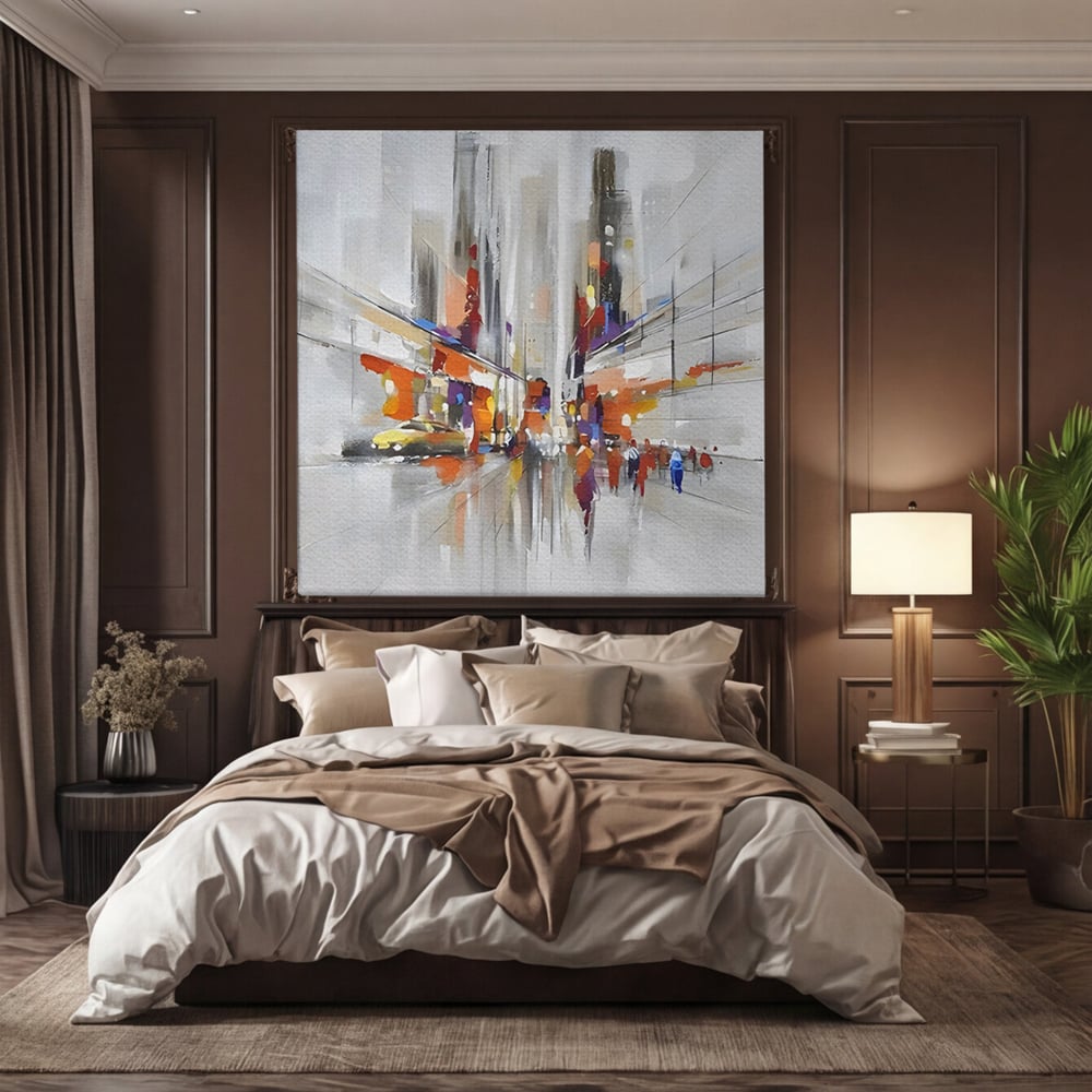 Tablou Canvas Premium LuxCanva® C1013, Abstract ,  Abstract, Culori, Living, Dormitor, Birou, Relaxare, Culori Vibrante