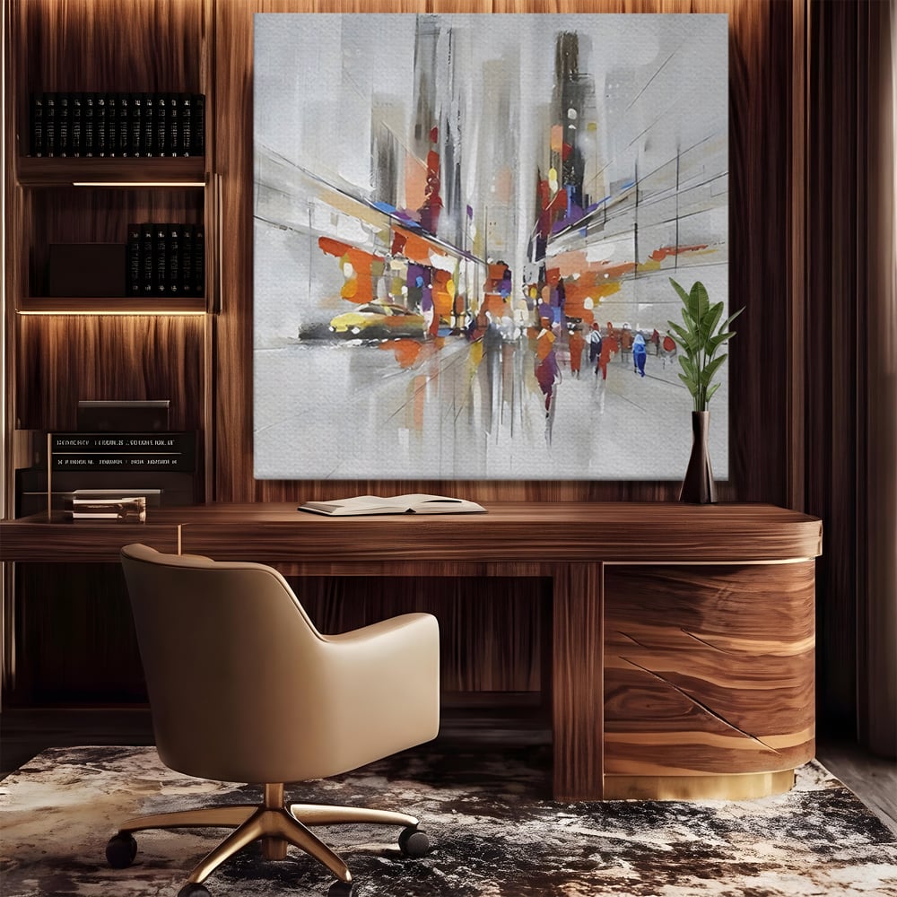 Tablou Canvas Premium LuxCanva® C1013, Abstract ,  Abstract, Culori, Living, Dormitor, Birou, Relaxare, Culori Vibrante