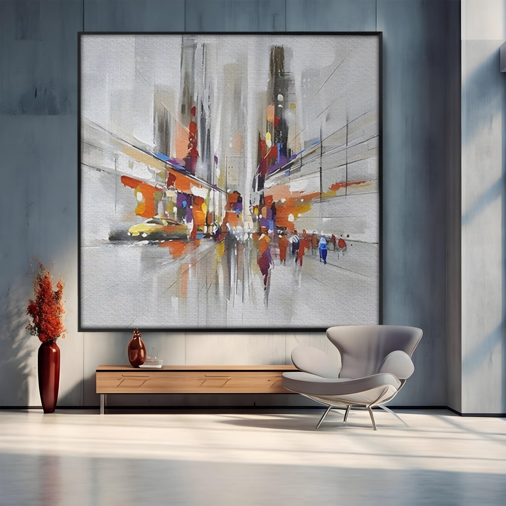 Tablou Canvas Premium LuxCanva® C1013, Abstract ,  Abstract, Culori, Living, Dormitor, Birou, Relaxare, Culori Vibrante