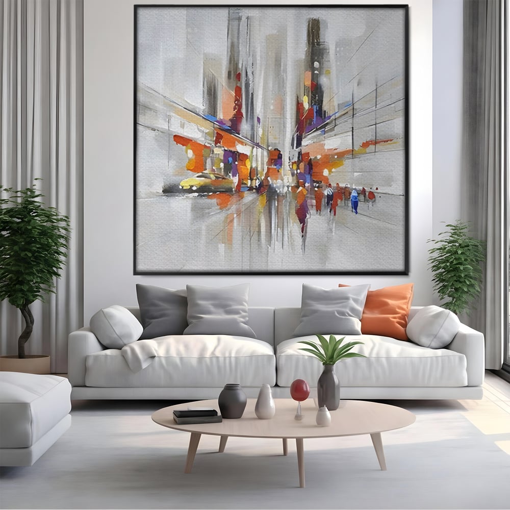 Tablou Canvas Premium LuxCanva® C1013, Abstract ,  Abstract, Culori, Living, Dormitor, Birou, Relaxare, Culori Vibrante