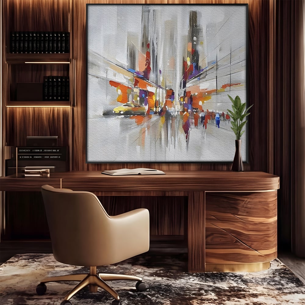 Tablou Canvas Premium LuxCanva® C1013, Abstract ,  Abstract, Culori, Living, Dormitor, Birou, Relaxare, Culori Vibrante