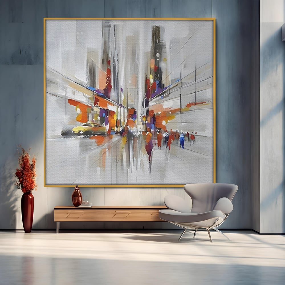 Tablou Canvas Premium LuxCanva® C1013, Abstract ,  Abstract, Culori, Living, Dormitor, Birou, Relaxare, Culori Vibrante