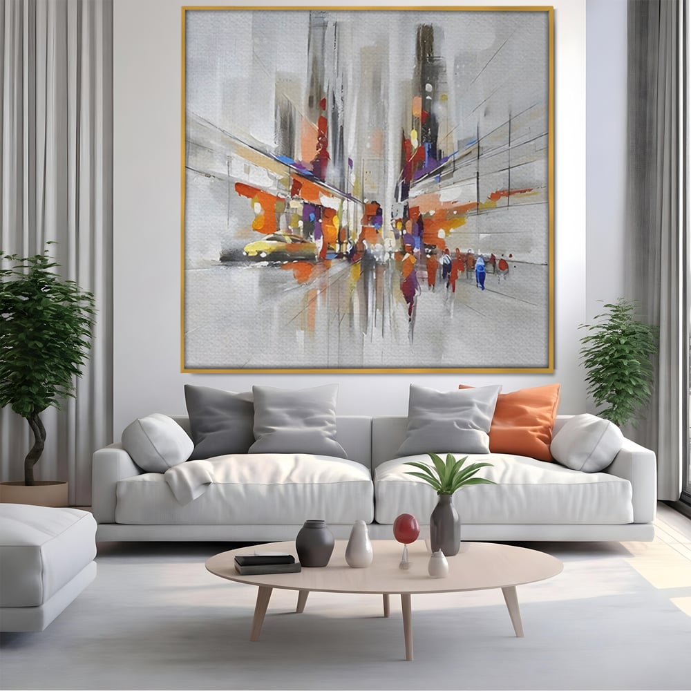 Tablou Canvas Premium LuxCanva® C1013, Abstract ,  Abstract, Culori, Living, Dormitor, Birou, Relaxare, Culori Vibrante