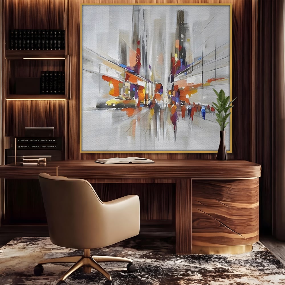 Tablou Canvas Premium LuxCanva® C1013, Abstract ,  Abstract, Culori, Living, Dormitor, Birou, Relaxare, Culori Vibrante
