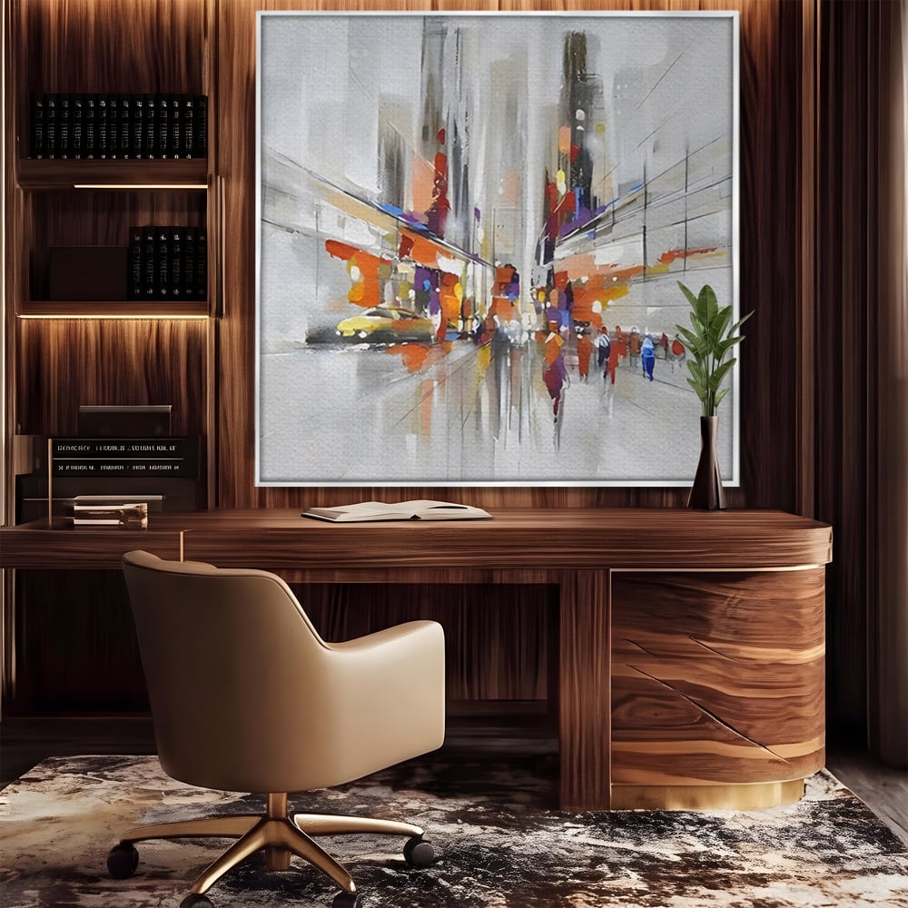 Tablou Canvas Premium LuxCanva® C1013, Abstract ,  Abstract, Culori, Living, Dormitor, Birou, Relaxare, Culori Vibrante