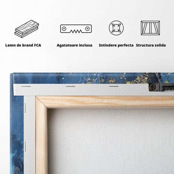 Tablou Canvas Premium LuxCanva® C1014, Pasari Pe Cer , Abstract, Culori, Living, Dormitor, Birou, Relaxare, Culori Vibrante