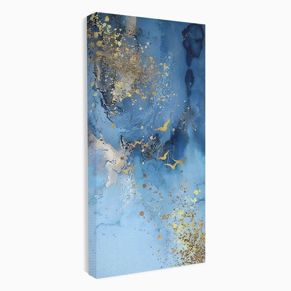 Tablou Canvas Premium LuxCanva® C1014, Pasari Pe Cer , Abstract, Culori, Living, Dormitor, Birou, Relaxare, Culori Vibrante