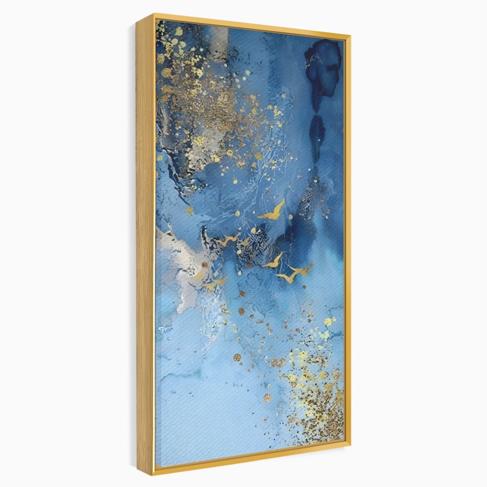Tablou Canvas Premium LuxCanva® C1014, Pasari Pe Cer , Abstract, Culori, Living, Dormitor, Birou, Relaxare, Culori Vibrante