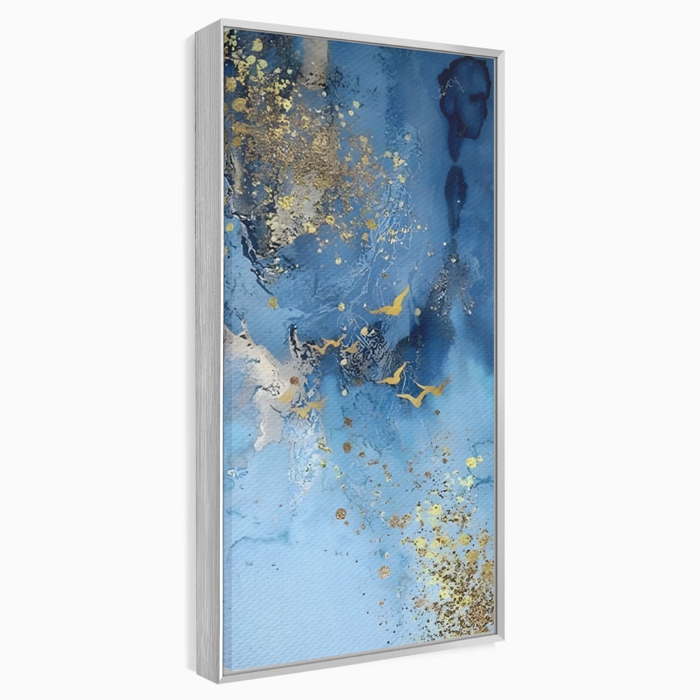 Tablou Canvas Premium LuxCanva® C1014, Pasari Pe Cer , Abstract, Culori, Living, Dormitor, Birou, Relaxare, Culori Vibrante