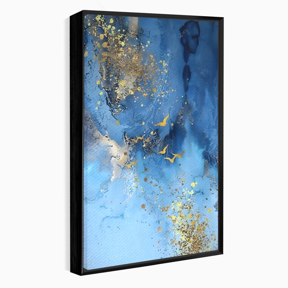 Tablou Canvas Premium LuxCanva® C1014, Pasari Pe Cer , Abstract, Culori, Living, Dormitor, Birou, Relaxare, Culori Vibrante