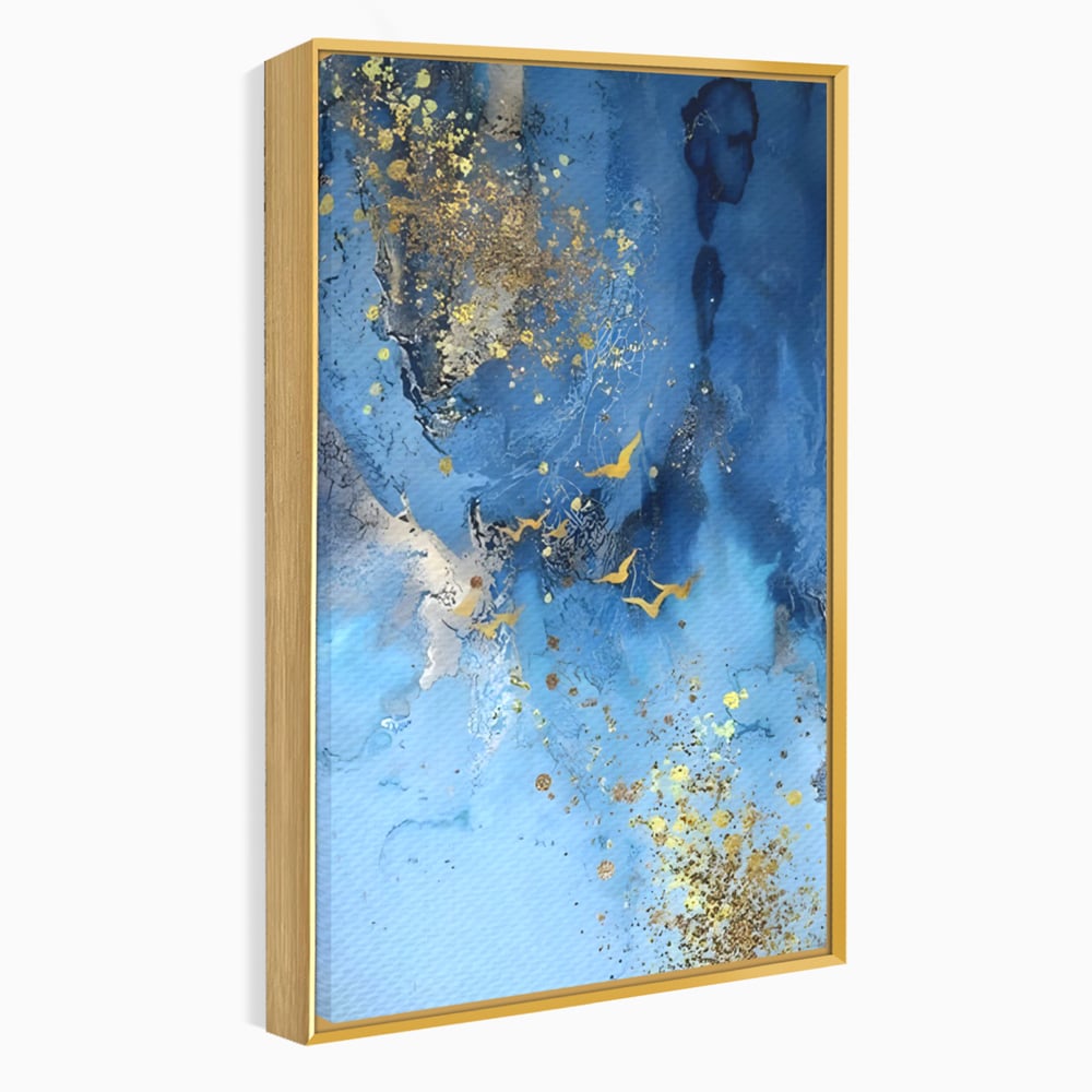 Tablou Canvas Premium LuxCanva® C1014, Pasari Pe Cer , Abstract, Culori, Living, Dormitor, Birou, Relaxare, Culori Vibrante