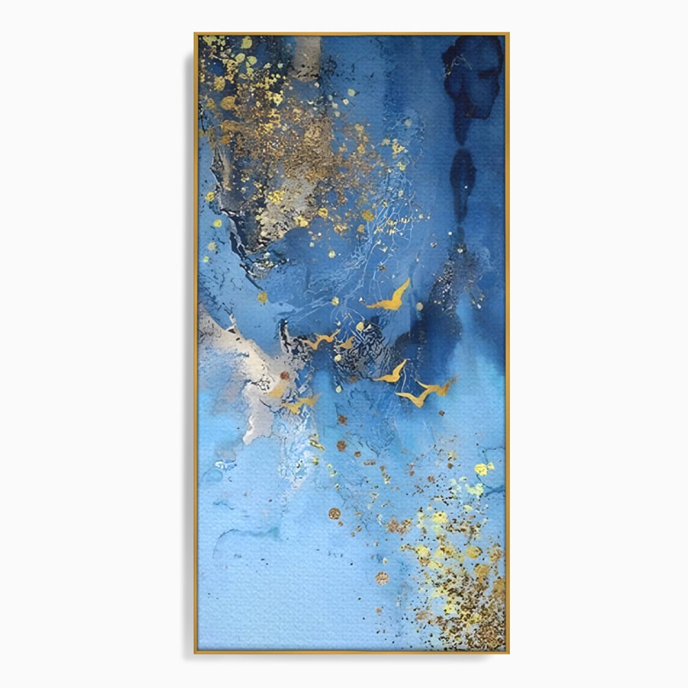 Tablou Canvas Premium LuxCanva® C1014, Pasari Pe Cer , Abstract, Culori, Living, Dormitor, Birou, Relaxare, Culori Vibrante