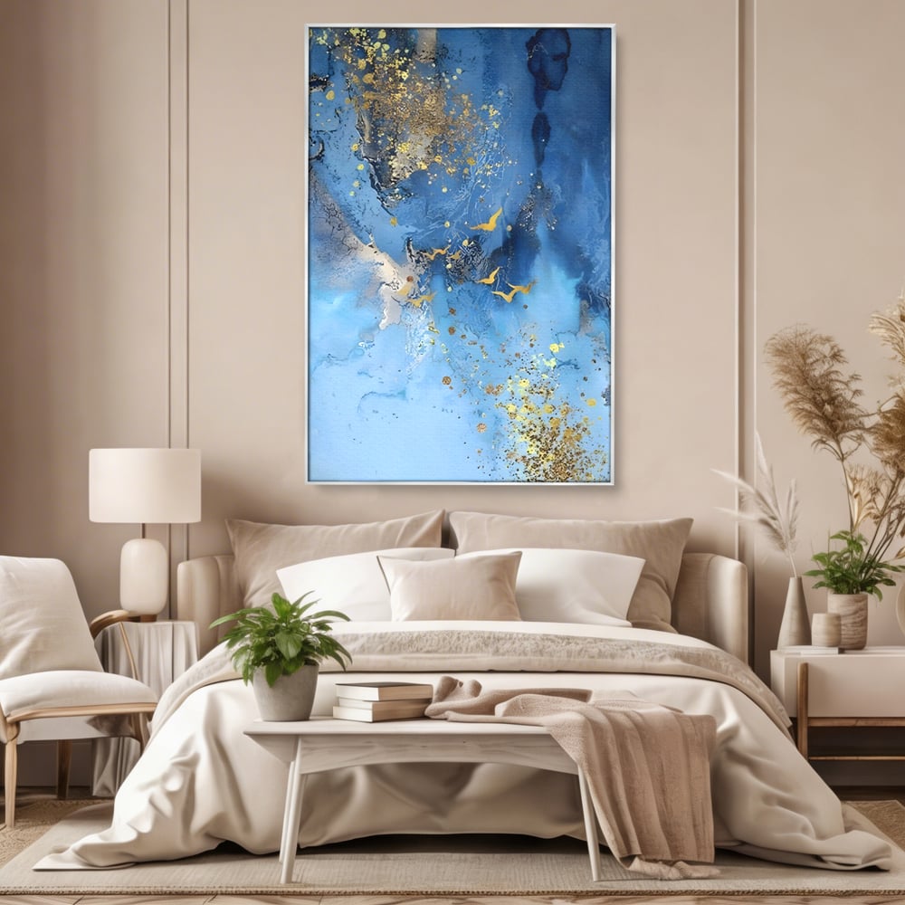 Tablou Canvas Premium LuxCanva® C1014, Pasari Pe Cer , Abstract, Culori, Living, Dormitor, Birou, Relaxare, Culori Vibrante