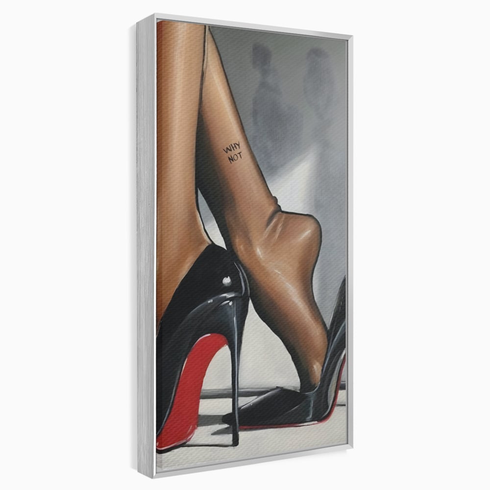 Tablou Canvas Premium LuxCanva® C1015, Pantofi Cu Toc Cui , Pantofi, Culori, Mesaj, Living, Dormitor, Birou, Relaxare, Culori Vibrante