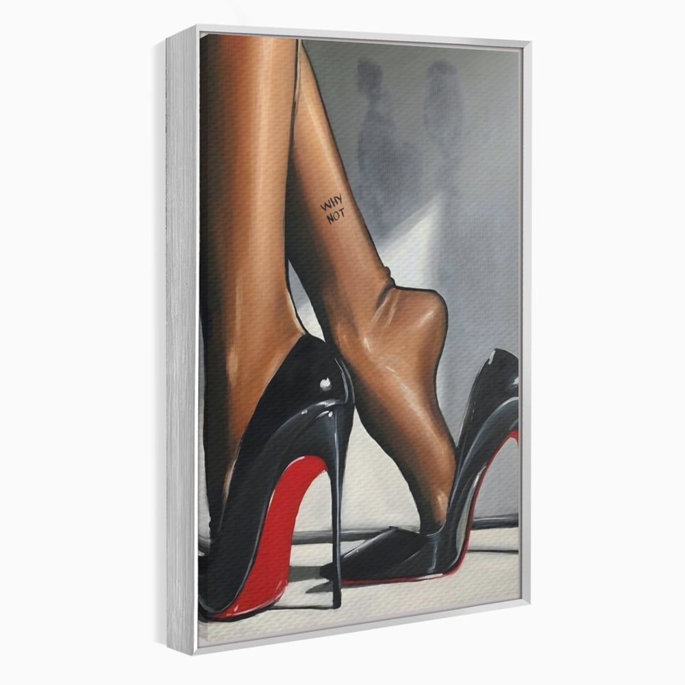 Tablou Canvas Premium LuxCanva® C1015, Pantofi Cu Toc Cui , Pantofi, Culori, Mesaj, Living, Dormitor, Birou, Relaxare, Culori Vibrante