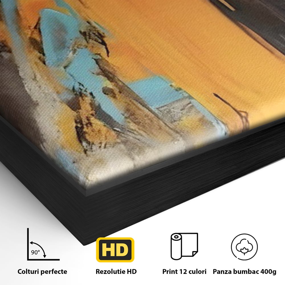Tablou Canvas Premium LuxCanva® C1017, Culori Abstracte Pe Pinza , Culori, Living, Birou, Relaxare, Culori Vibrante