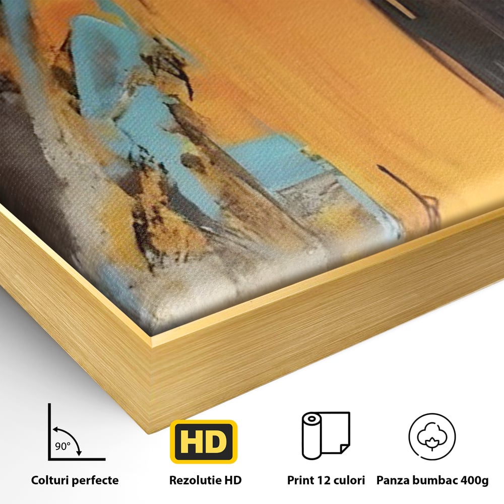 Tablou Canvas Premium LuxCanva® C1017, Culori Abstracte Pe Pinza , Culori, Living, Birou, Relaxare, Culori Vibrante