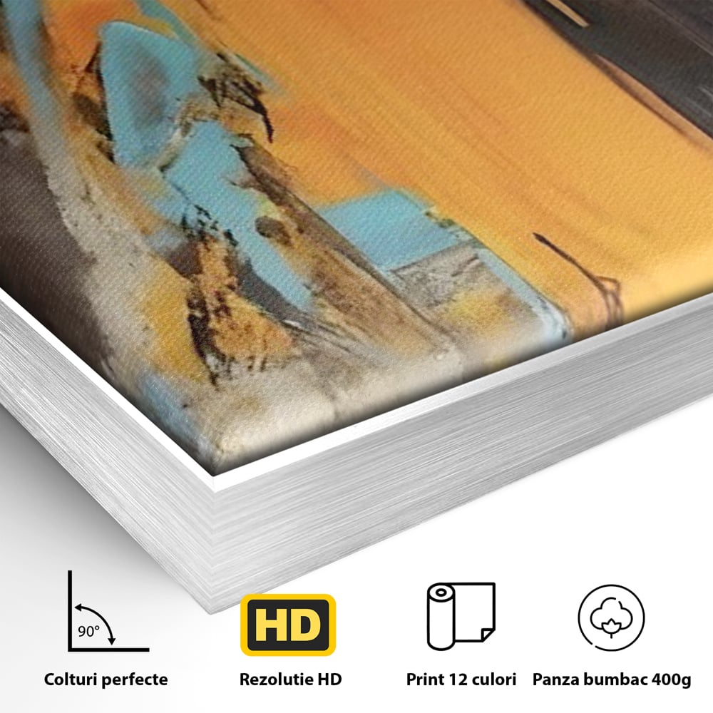 Tablou Canvas Premium LuxCanva® C1017, Culori Abstracte Pe Pinza , Culori, Living, Birou, Relaxare, Culori Vibrante