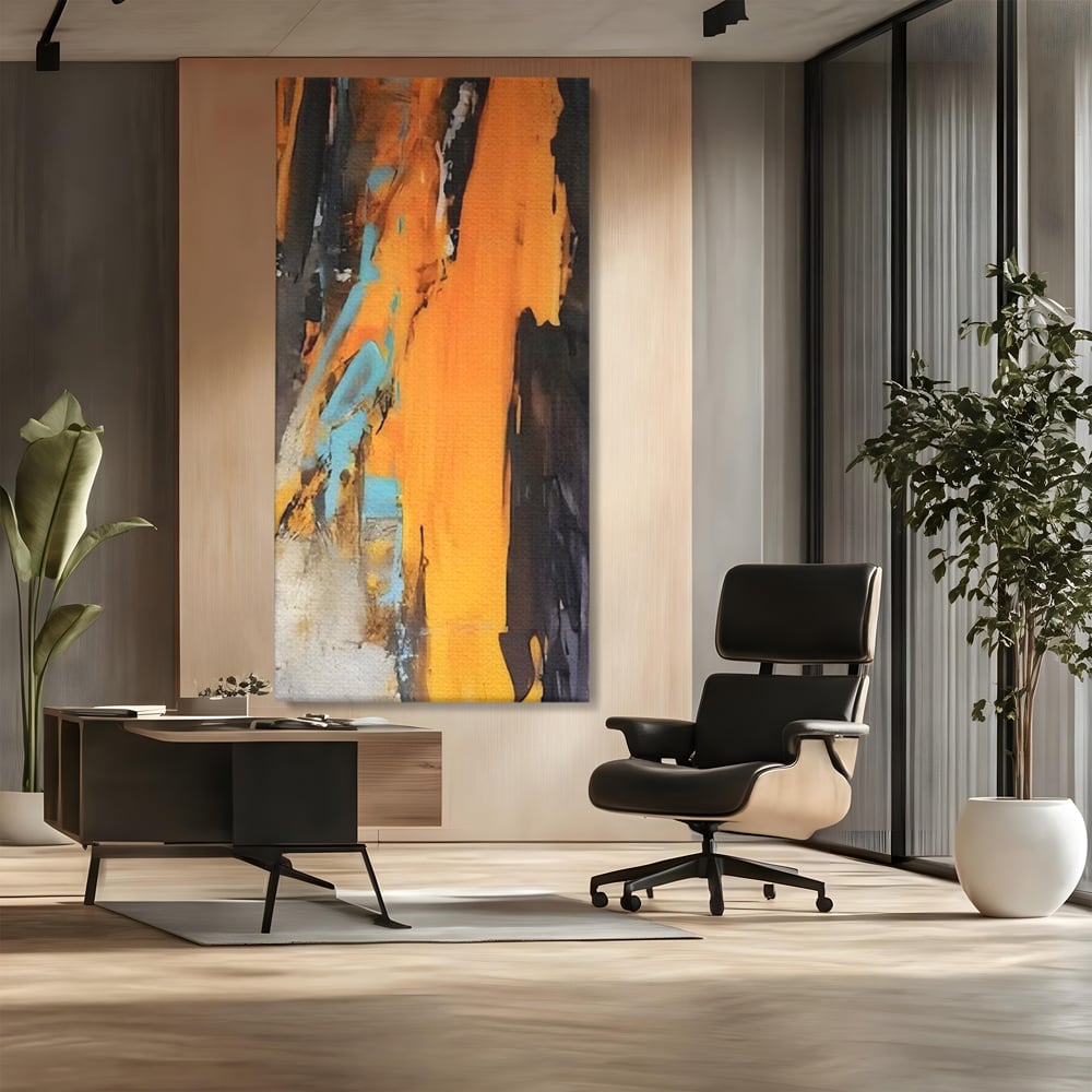 Tablou Canvas Premium LuxCanva® C1017, Culori Abstracte Pe Pinza , Culori, Living, Birou, Relaxare, Culori Vibrante