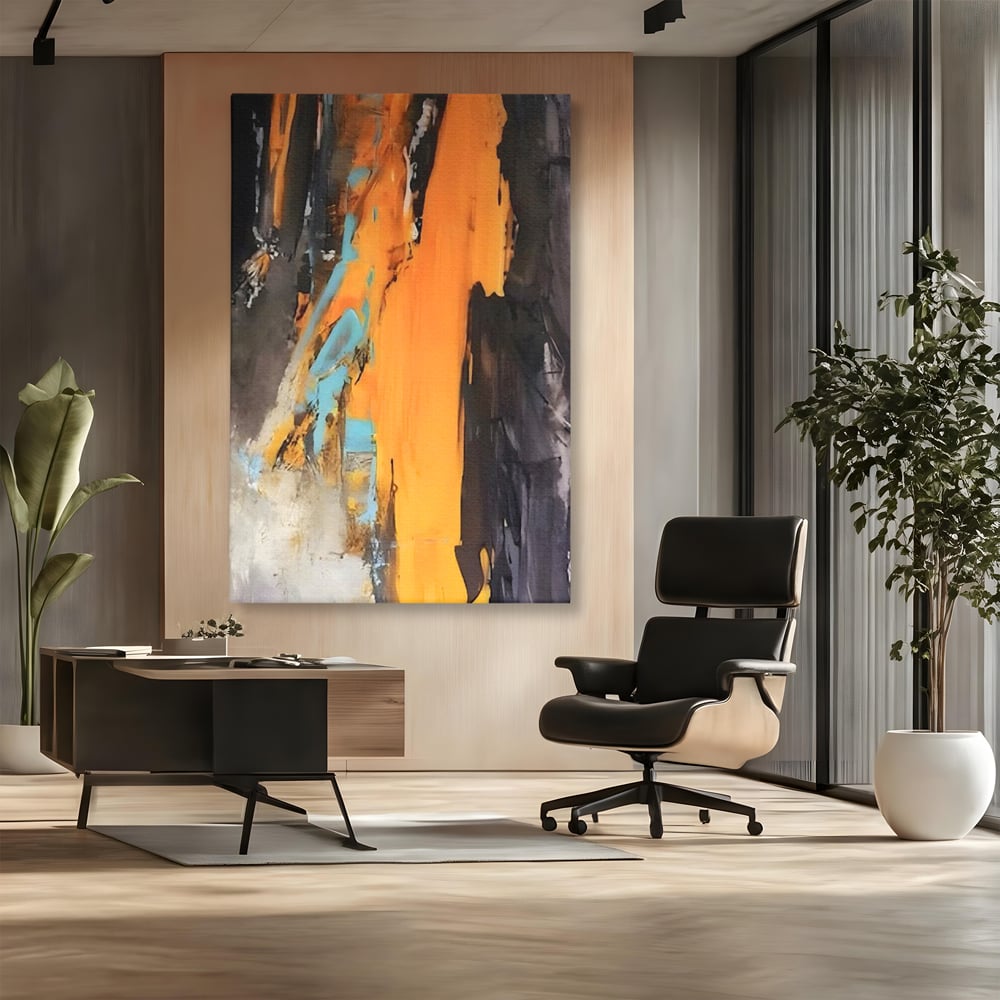 Tablou Canvas Premium LuxCanva® C1017, Culori Abstracte Pe Pinza , Culori, Living, Birou, Relaxare, Culori Vibrante