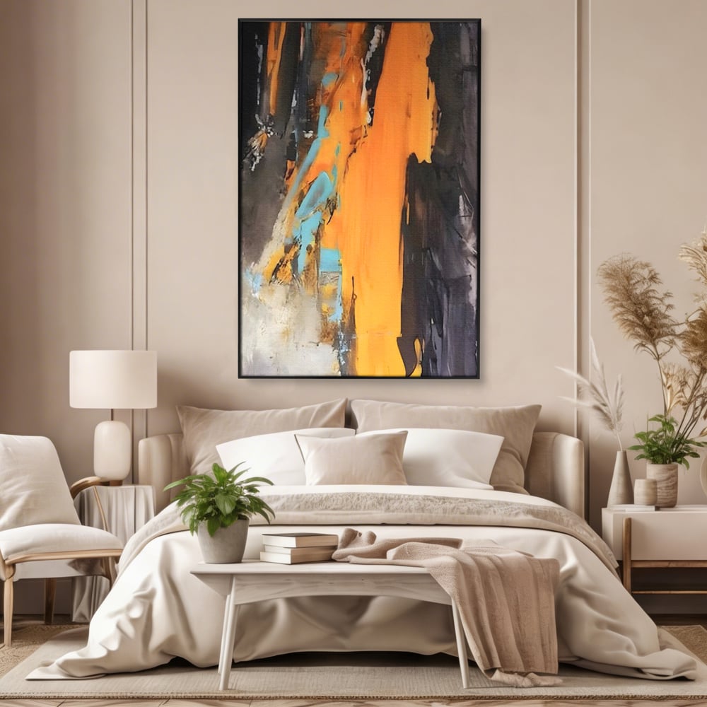 Tablou Canvas Premium LuxCanva® C1017, Culori Abstracte Pe Pinza , Culori, Living, Birou, Relaxare, Culori Vibrante