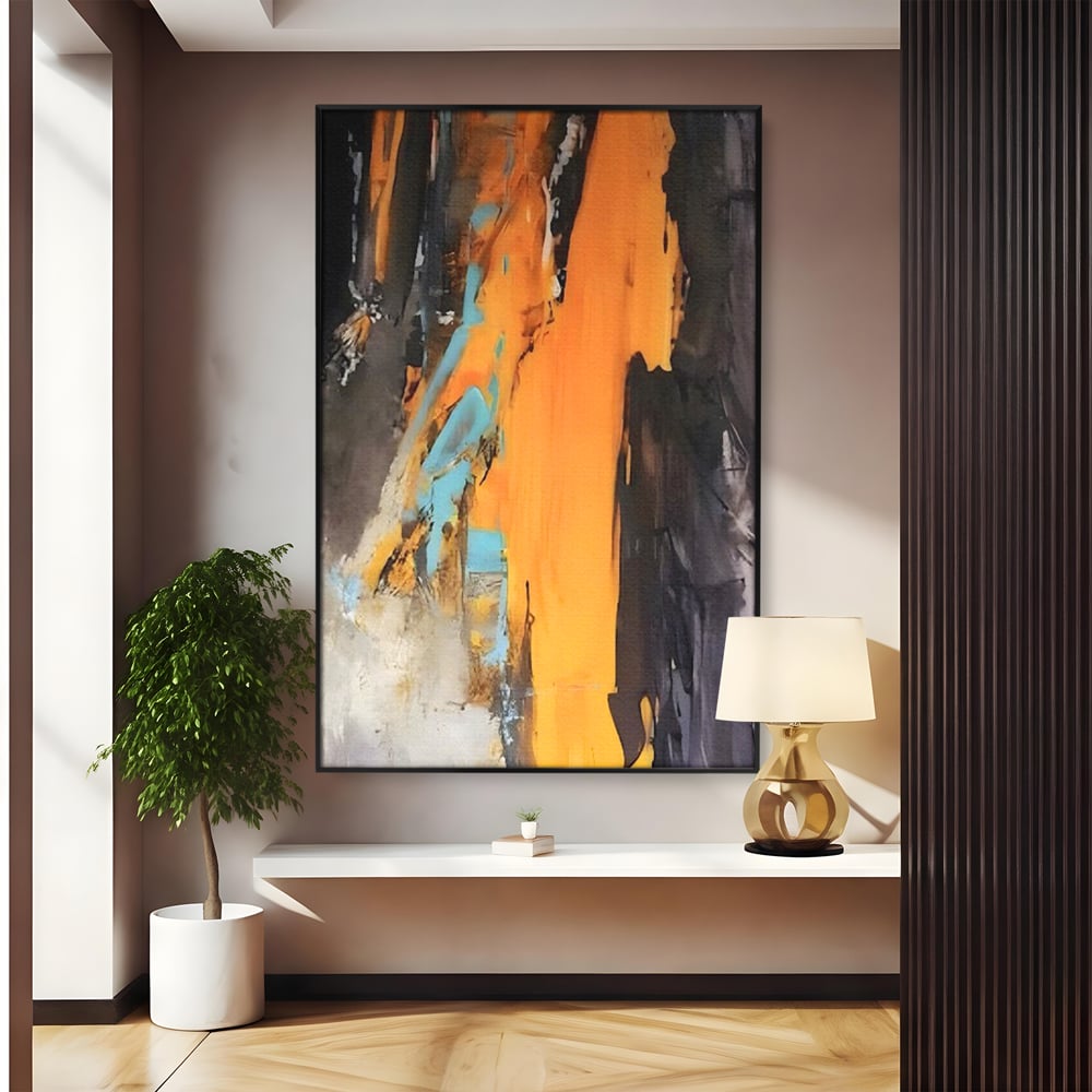 Tablou Canvas Premium LuxCanva® C1017, Culori Abstracte Pe Pinza , Culori, Living, Birou, Relaxare, Culori Vibrante