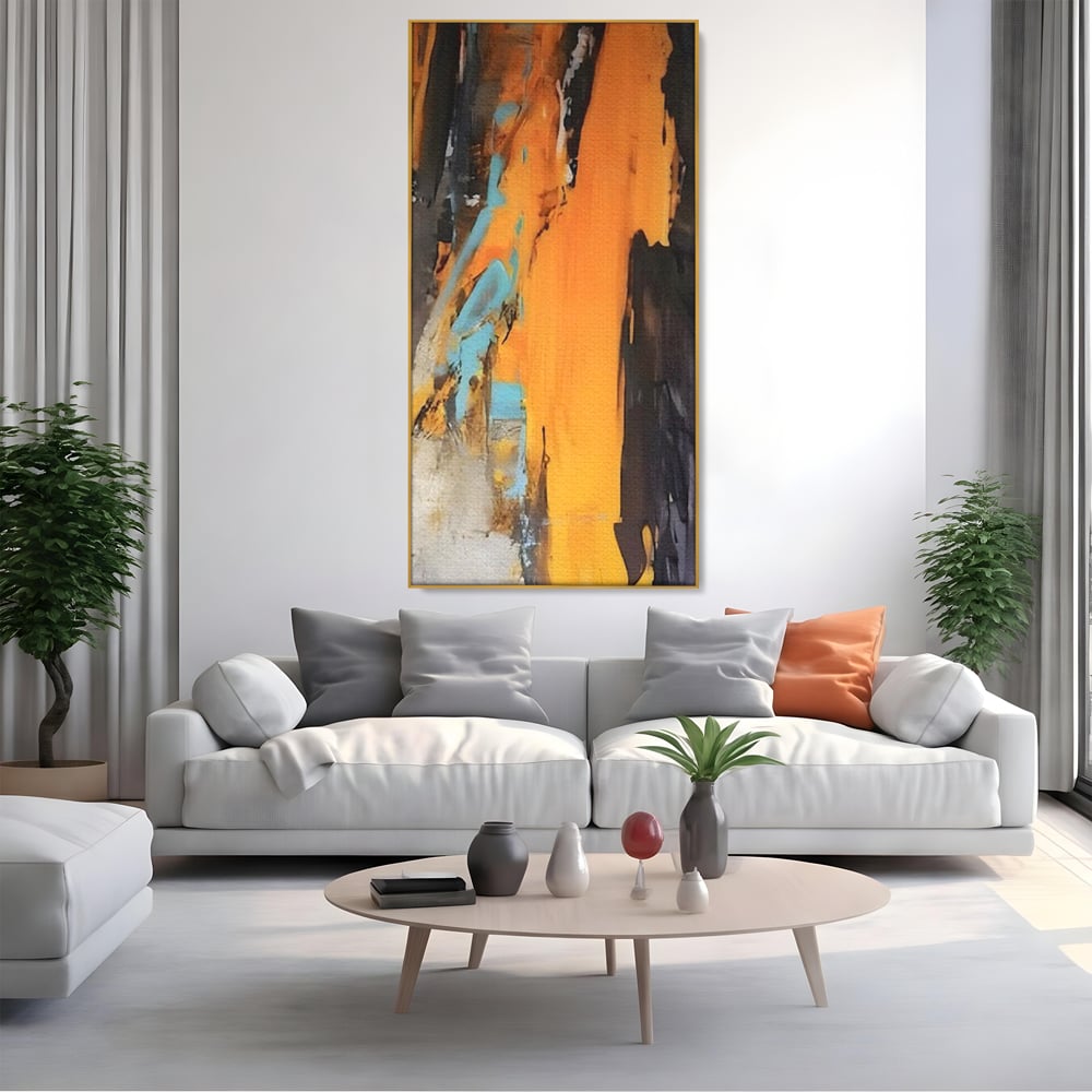 Tablou Canvas Premium LuxCanva® C1017, Culori Abstracte Pe Pinza , Culori, Living, Birou, Relaxare, Culori Vibrante