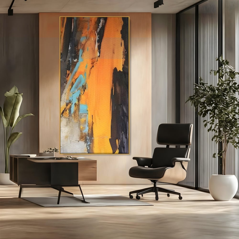 Tablou Canvas Premium LuxCanva® C1017, Culori Abstracte Pe Pinza , Culori, Living, Birou, Relaxare, Culori Vibrante