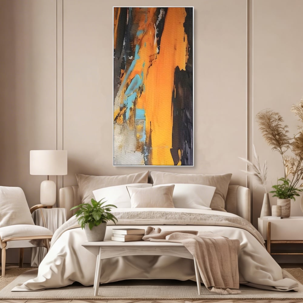 Tablou Canvas Premium LuxCanva® C1017, Culori Abstracte Pe Pinza , Culori, Living, Birou, Relaxare, Culori Vibrante