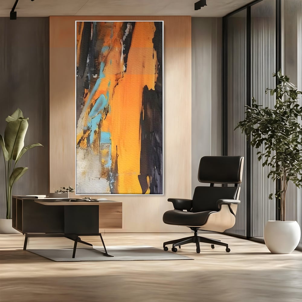 Tablou Canvas Premium LuxCanva® C1017, Culori Abstracte Pe Pinza , Culori, Living, Birou, Relaxare, Culori Vibrante