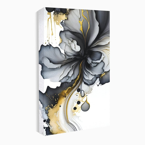 Leinwand Wandkunst Leinwand Premium LuxCanva® C1020, Black Rose , Farben, Abstrakt, Schlafzimmer, Wohnen, Entspannend, Lebendige Farben