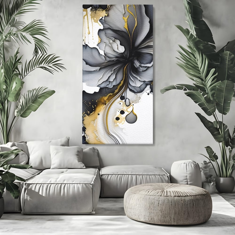 Tablou Canvas Premium LuxCanva® C1020, Black Rose , Culori, Abstract, Dormitor, Living, Relaxare, Culori Vibrante