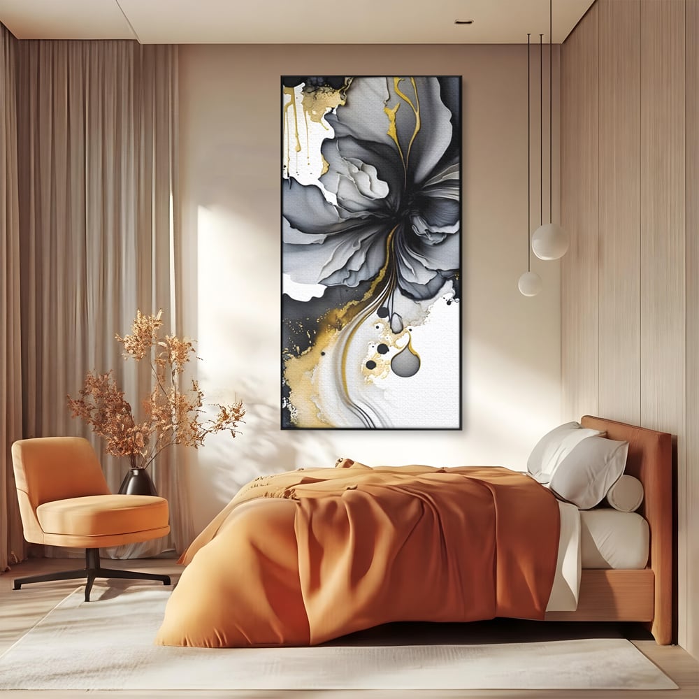Tablou Canvas Premium LuxCanva® C1020, Black Rose , Culori, Abstract, Dormitor, Living, Relaxare, Culori Vibrante