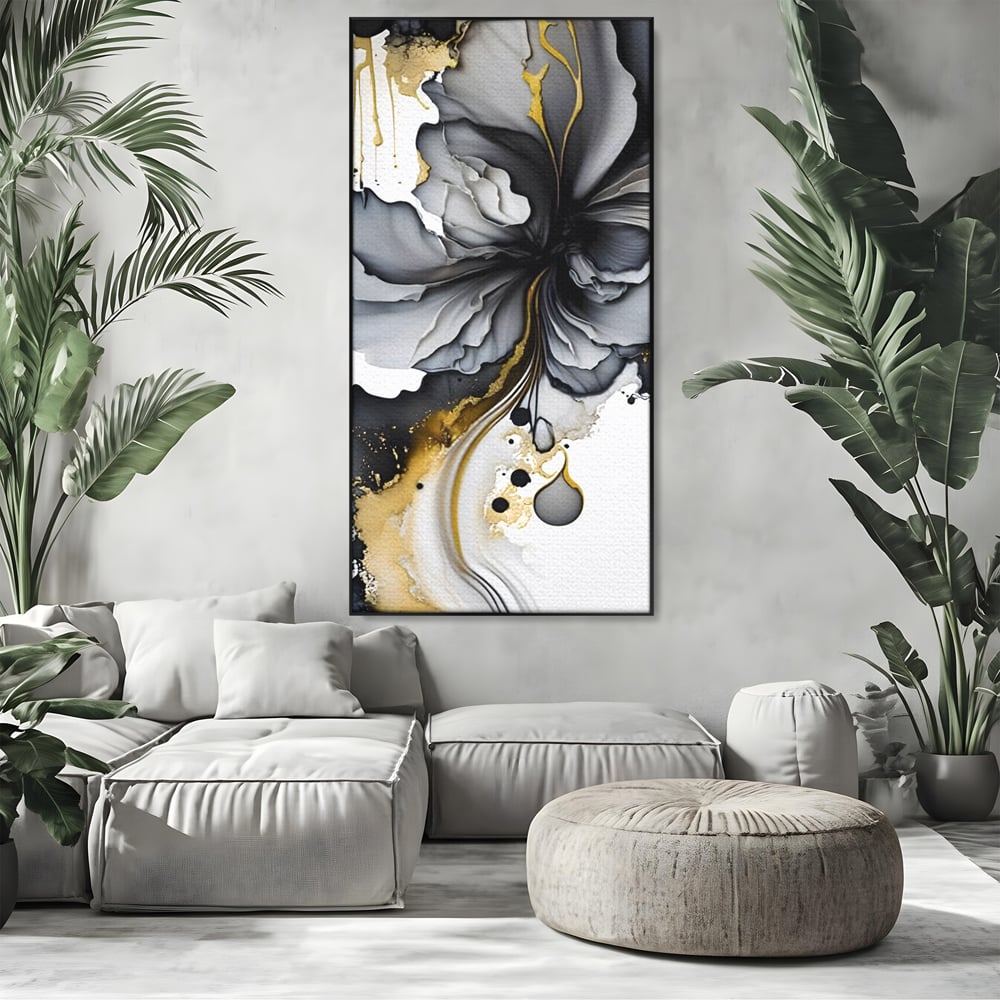 Tablou Canvas Premium LuxCanva® C1020, Black Rose , Culori, Abstract, Dormitor, Living, Relaxare, Culori Vibrante
