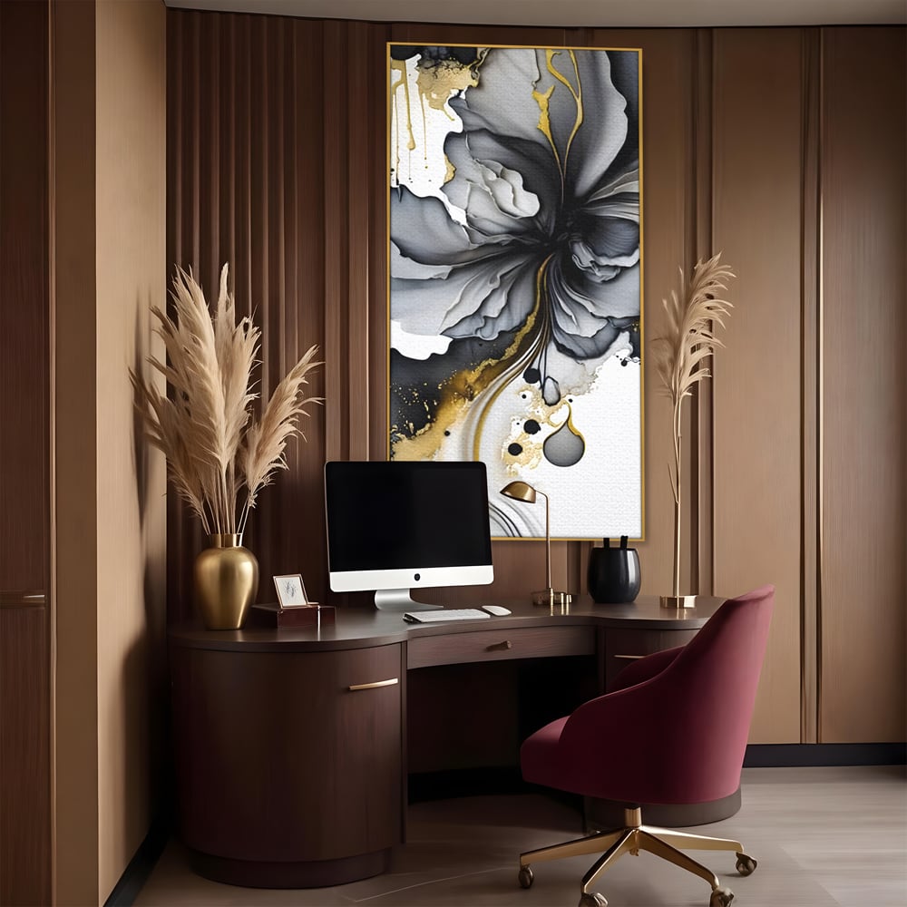 Tablou Canvas Premium LuxCanva® C1020, Black Rose , Culori, Abstract, Dormitor, Living, Relaxare, Culori Vibrante