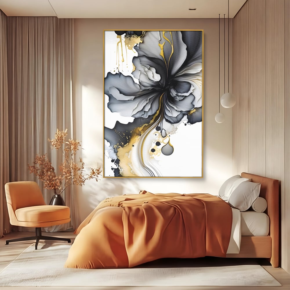 Tablou Canvas Premium LuxCanva® C1020, Black Rose , Culori, Abstract, Dormitor, Living, Relaxare, Culori Vibrante