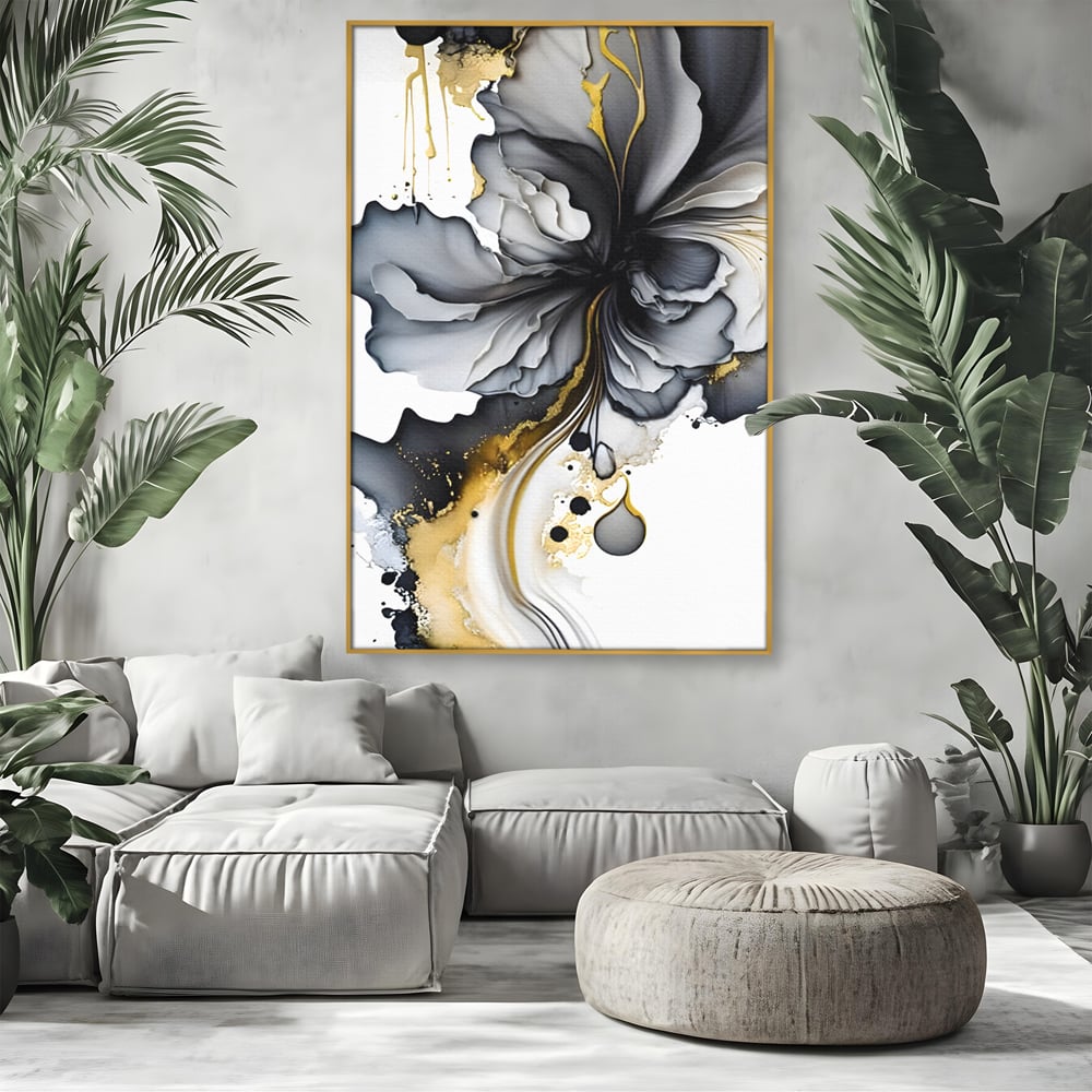 Tablou Canvas Premium LuxCanva® C1020, Black Rose , Culori, Abstract, Dormitor, Living, Relaxare, Culori Vibrante
