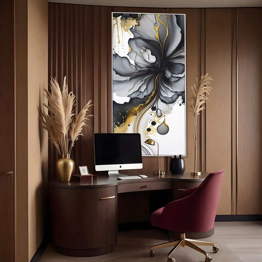 Tablou Canvas Premium LuxCanva® C1020, Black Rose , Culori, Abstract, Dormitor, Living, Relaxare, Culori Vibrante
