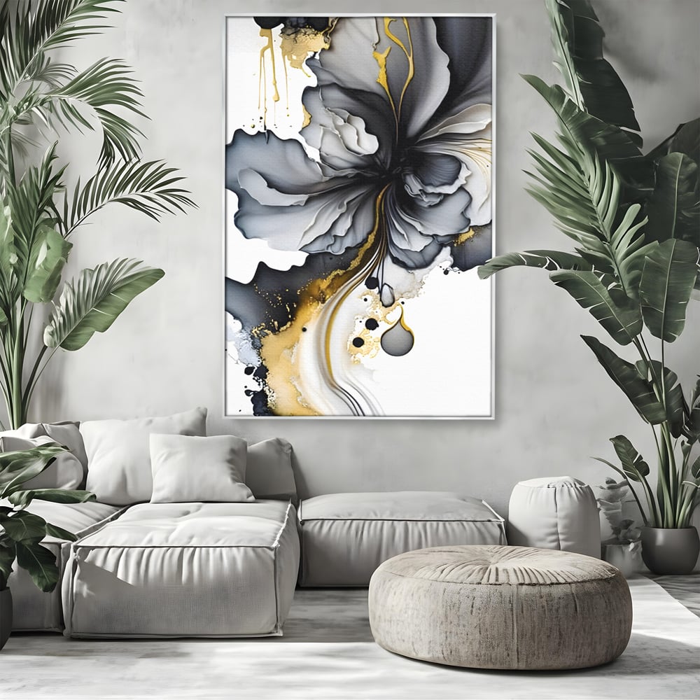Tablou Canvas Premium LuxCanva® C1020, Black Rose , Culori, Abstract, Dormitor, Living, Relaxare, Culori Vibrante