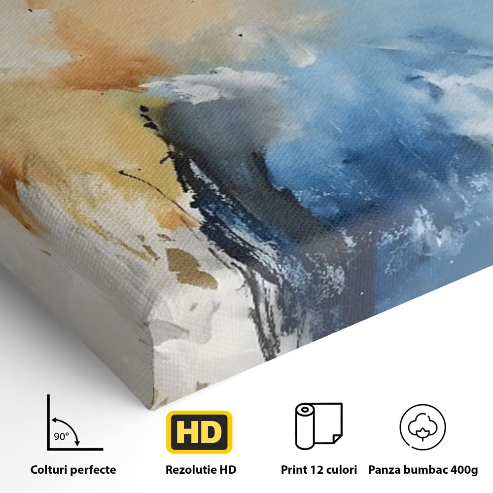 Tablou Canvas Premium LuxCanva® C1021, Abstract Paint , Culori, Abstract, Dormitor, Living, Relaxare, Culori Vibrante