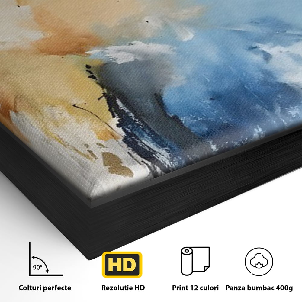 Tablou Canvas Premium LuxCanva® C1021, Abstract Paint , Culori, Abstract, Dormitor, Living, Relaxare, Culori Vibrante