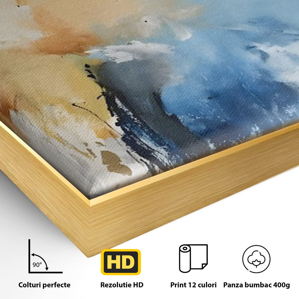 Tablou Canvas Premium LuxCanva® C1021, Abstract Paint , Culori, Abstract, Dormitor, Living, Relaxare, Culori Vibrante