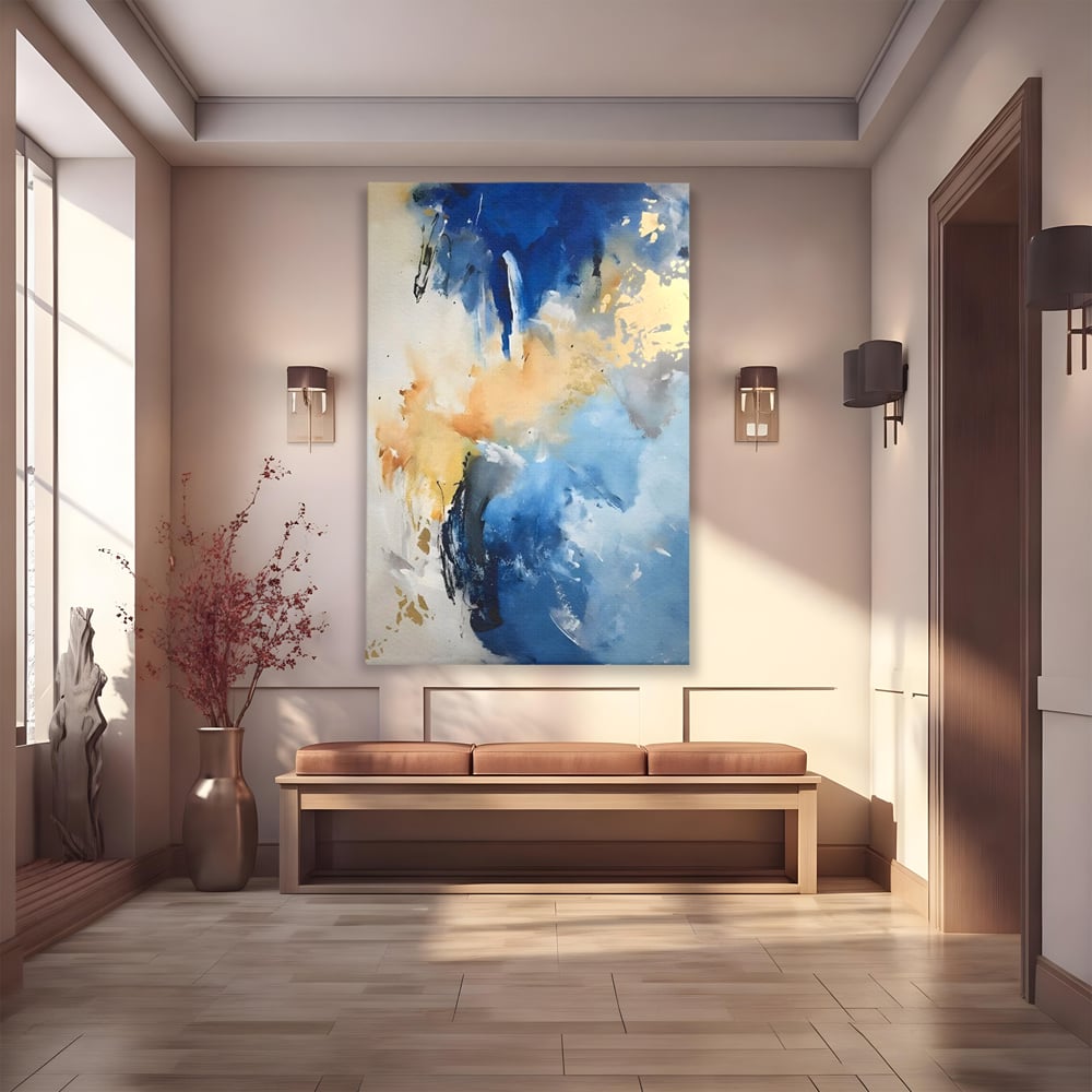 Tablou Canvas Premium LuxCanva® C1021, Abstract Paint , Culori, Abstract, Dormitor, Living, Relaxare, Culori Vibrante