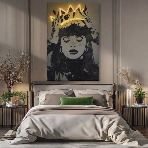 Tablou Canvas Premium LuxCanva® C1022, R&B Music Queen Rihanna , Culori, Queen Rihanna, Artist, Muzica, Dormitor, Living, Relaxare, Culori Vibrante