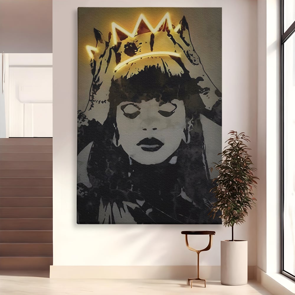 Tablou Canvas Premium LuxCanva® C1022, R&B Music Queen Rihanna , Culori, Queen Rihanna, Artist, Muzica, Dormitor, Living, Relaxare, Culori Vibrante